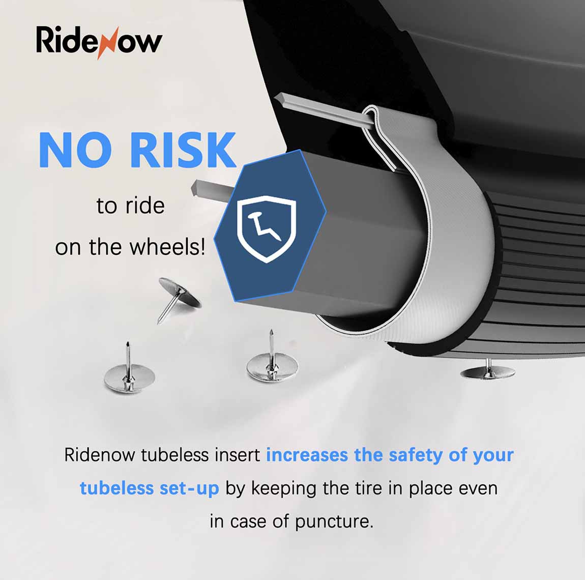 insert tubeless ridenow pneu
